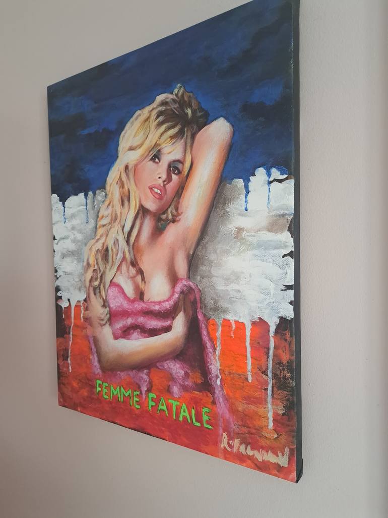 Original Abstract Pop Culture/Celebrity Painting by Roger Brennan