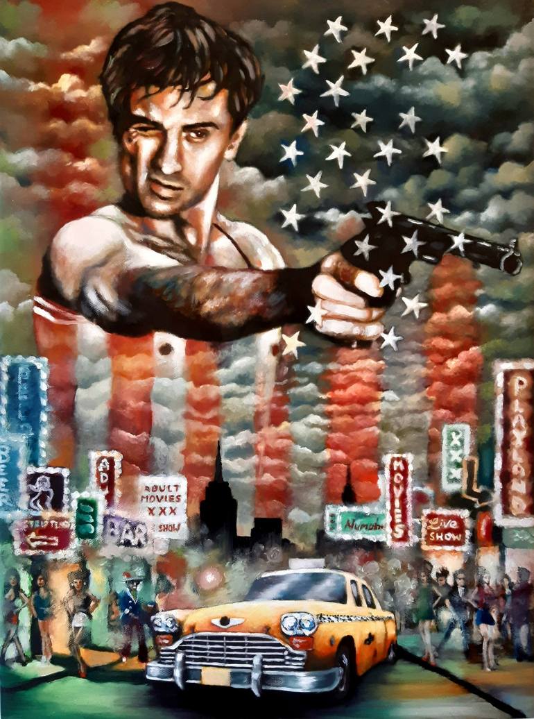 Taxi Driver Painting by Roger Brennan | Saatchi Art