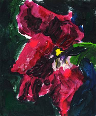 Original Expressionism Floral Paintings by Wout Nolde