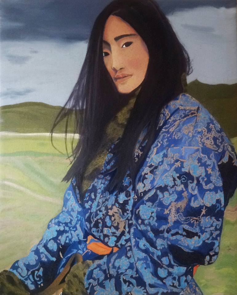 Mongolian Horse rider Painting by deepthika bhagavathi | Saatchi Art