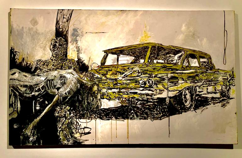 Original Dada Pop Culture/Celebrity Painting by Mark Flake