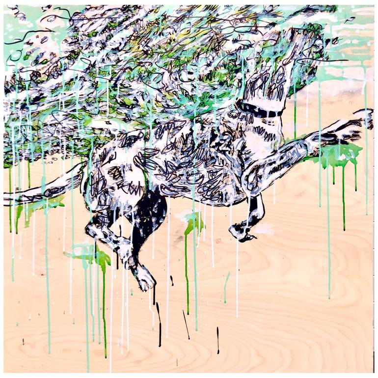 Drowning Dog Drawing by Mark Flake | Saatchi Art Drowning Dog Drawing by Mark Flake | Saatchi Art
