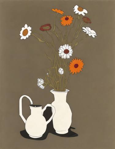 Depictig Minimalistic 01, flowers, vase, fine, nature, boho, chic thumb