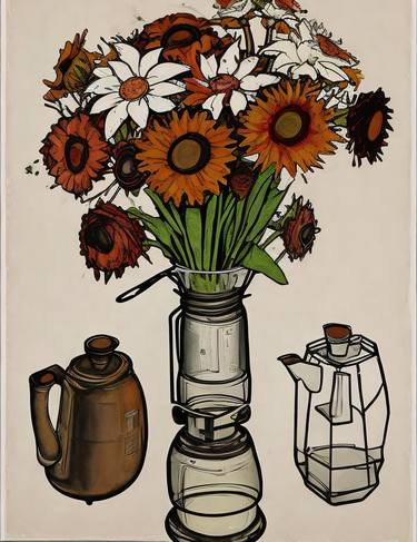 Depictig Minimalistic 03, flowers, vase, fine, nature, boho, chic thumb