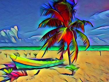 I'll be there vibrants, painting, beach, colors, summer thumb