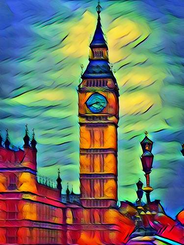 Big Ben london, vibrant, city, turistic, vivid, colors thumb