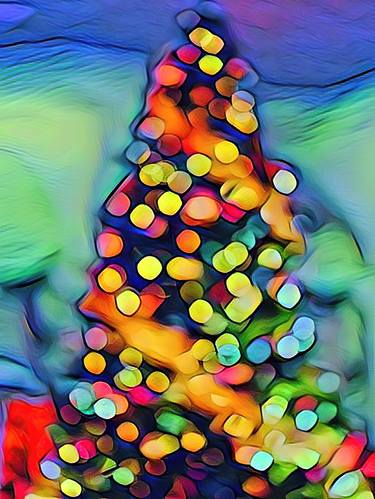 Ho Ho Ho christmas, santa claus, holiday, vibrants, tree thumb
