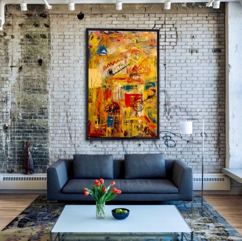 Original Abstract Expressionism Abstract Painting by Magdalena Anna Antrobus