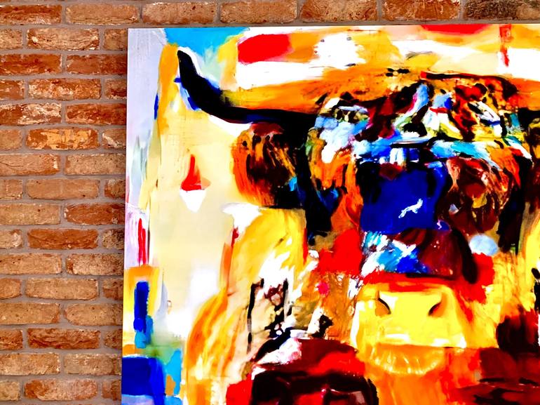 Original Abstract Animal Painting by Magdalena Anna Antrobus