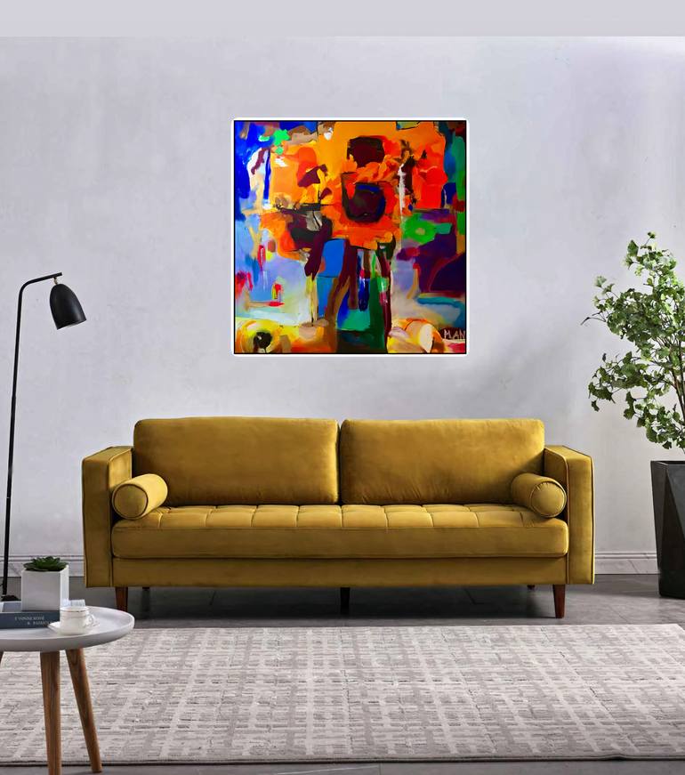 Original Abstract Still Life Painting by Magdalena Anna Antrobus