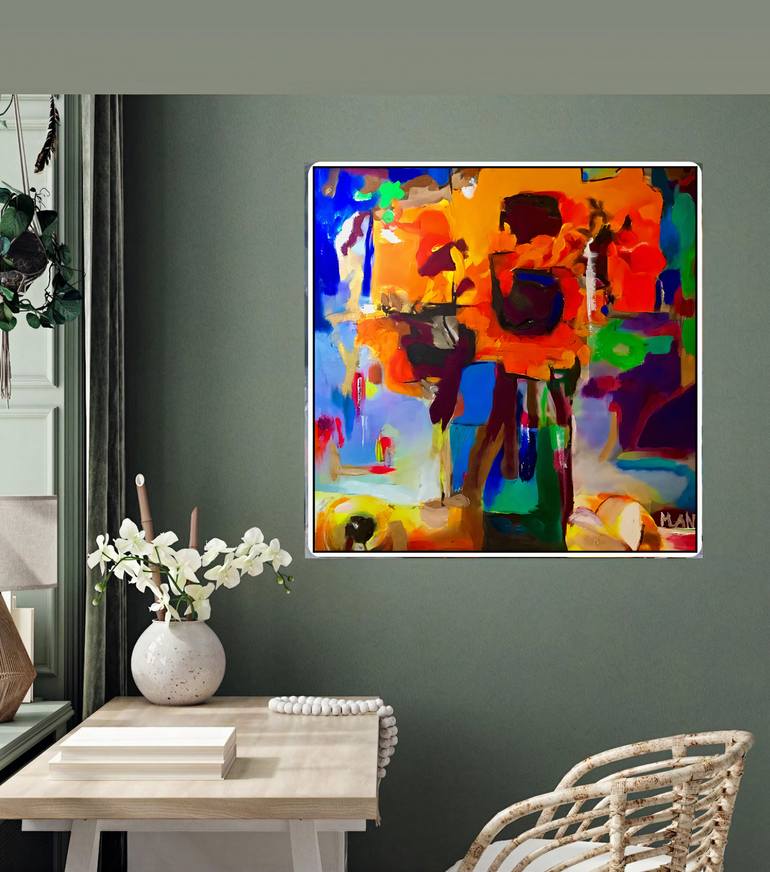 Original Abstract Still Life Painting by Magdalena Anna Antrobus