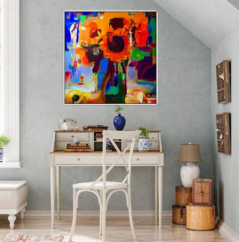Original Abstract Still Life Painting by Magdalena Anna Antrobus