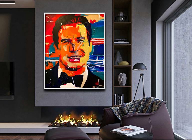 Original Abstract Cinema Painting by Magdalena Anna Antrobus