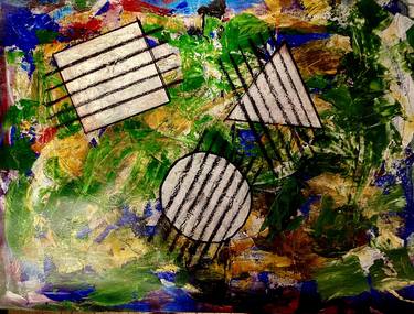 Original Abstract Expressionism Abstract Painting by Wolfgang Gross