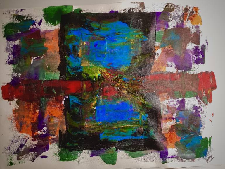 Original Abstract Painting by Wolfgang Gross