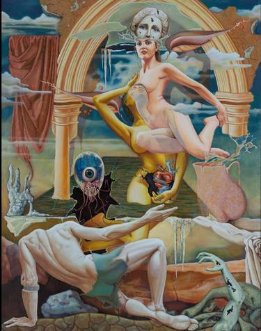 Print of Surrealism Classical mythology Paintings by Cezar Ungureanu