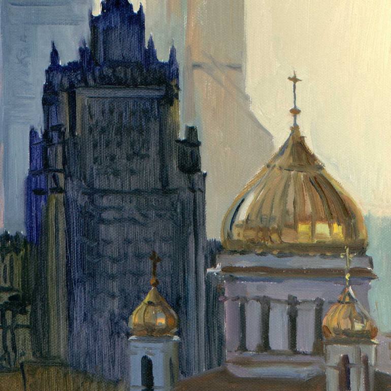 Original Impressionism Architecture Painting by Nataliya Novikova