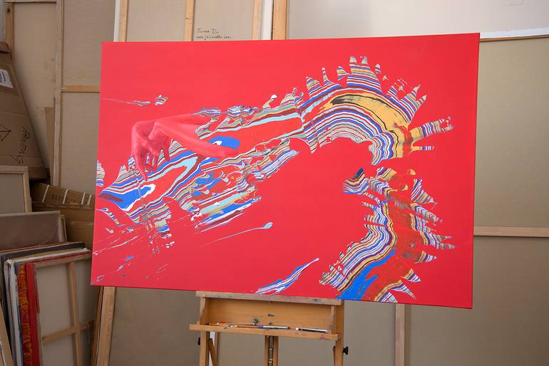 Original Abstract Nude Painting by Juliana Do