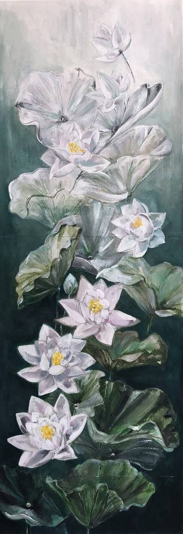 Original Figurative Floral Paintings by Charlotte Greeven