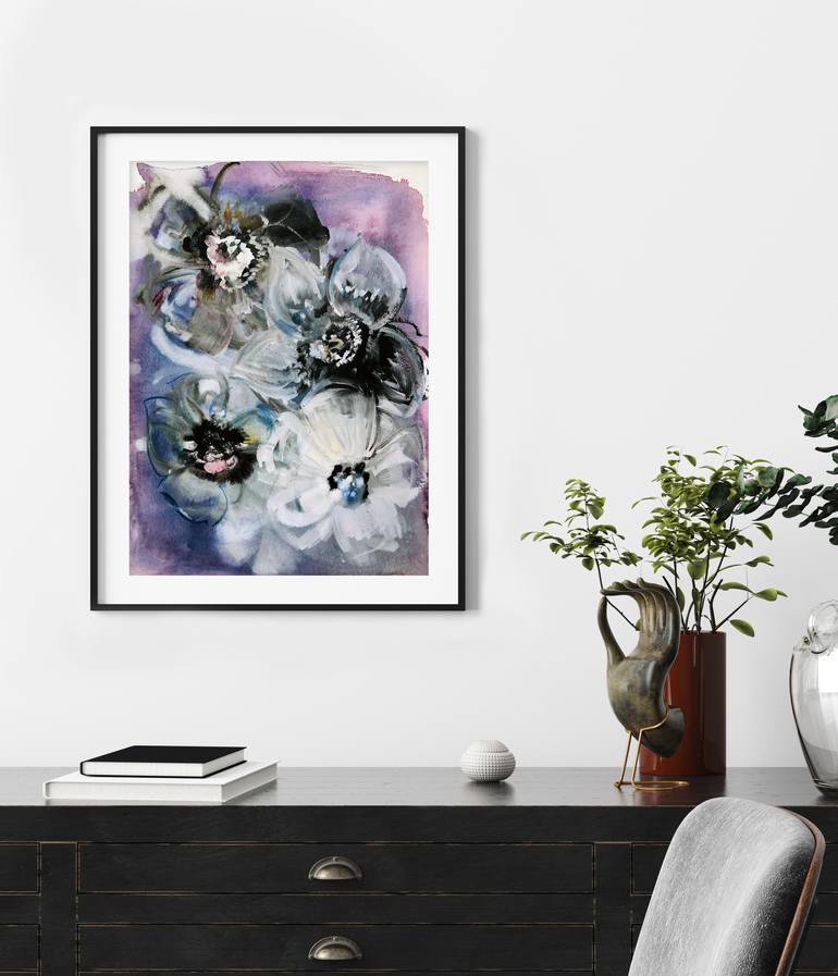 Original Floral Painting by Charlotte Greeven