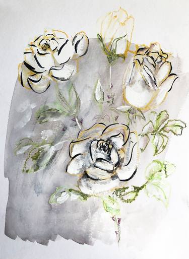 Original Illustration Floral Paintings by Charlotte Greeven