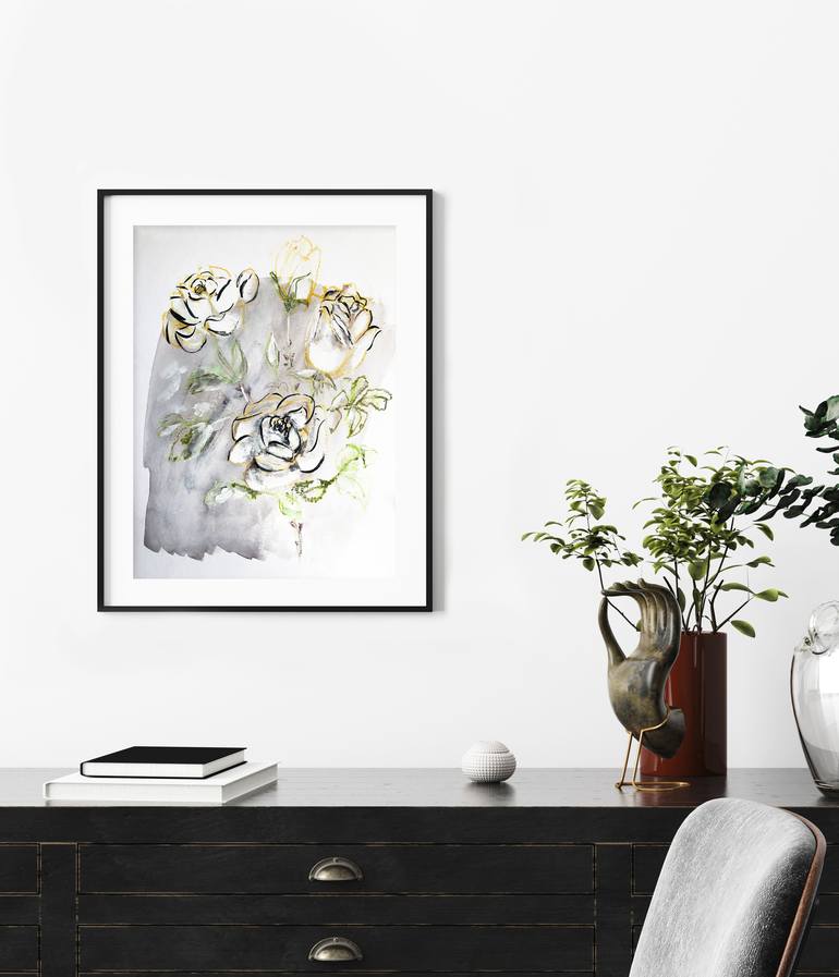 Original Floral Painting by Charlotte Greeven