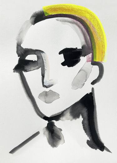 Portrait with Yellow Hair thumb