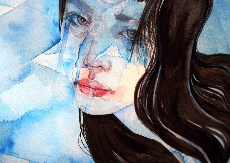 Original Illustration People Painting by Tess Azalea
