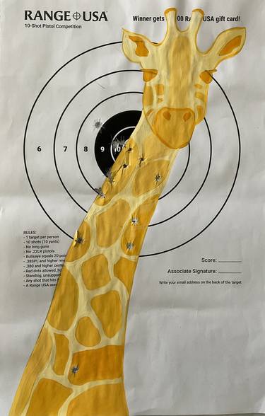 Painted Targets: Giraffe #1 thumb