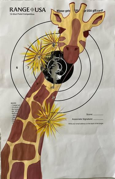 Painted Targets: Giraffe #2 thumb