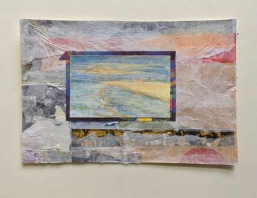 Original Abstract Beach Collage by Arte All'oro