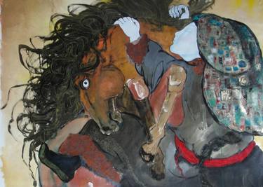 Original Art Deco Horse Paintings by Tiffani Gyatso