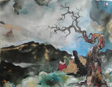 Original Abstract Landscape Paintings by Tiffani Gyatso