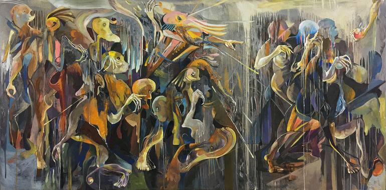 The Expulsion From The Garden Of Eden Painting By Loi Duc Saatchi Art