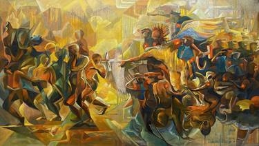 Original Cubism Abstract Paintings by Loi Duc