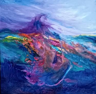Original Abstract Expressionism Abstract Painting by Gülname Eslek