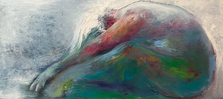 Blue Cave Painting by Jay Petrow | Saatchi Art Bulgaria