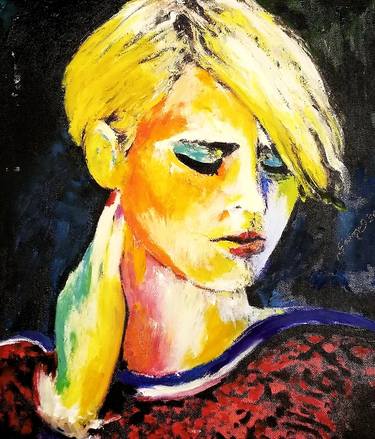 Original Expressionism Portrait Paintings by Gülname Eslek