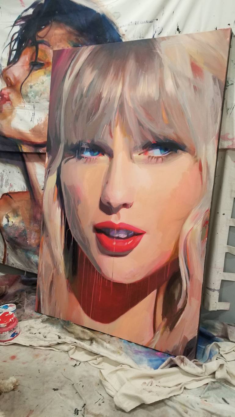 Original Expressionism Pop Culture/Celebrity Painting by John Romaneski