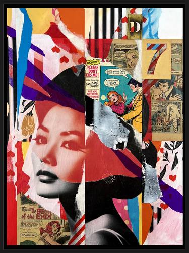 Original Pop Art Abstract Mixed Media by David Edward Johnson