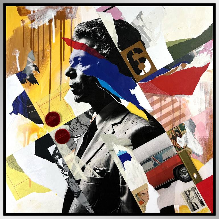 Original Artificial Intelligence Abstract Mixed Media by David Edward Johnson
