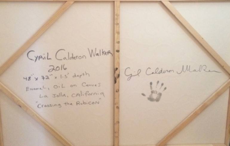 Original Abstract Expressionism Abstract Painting by Cyril Walker