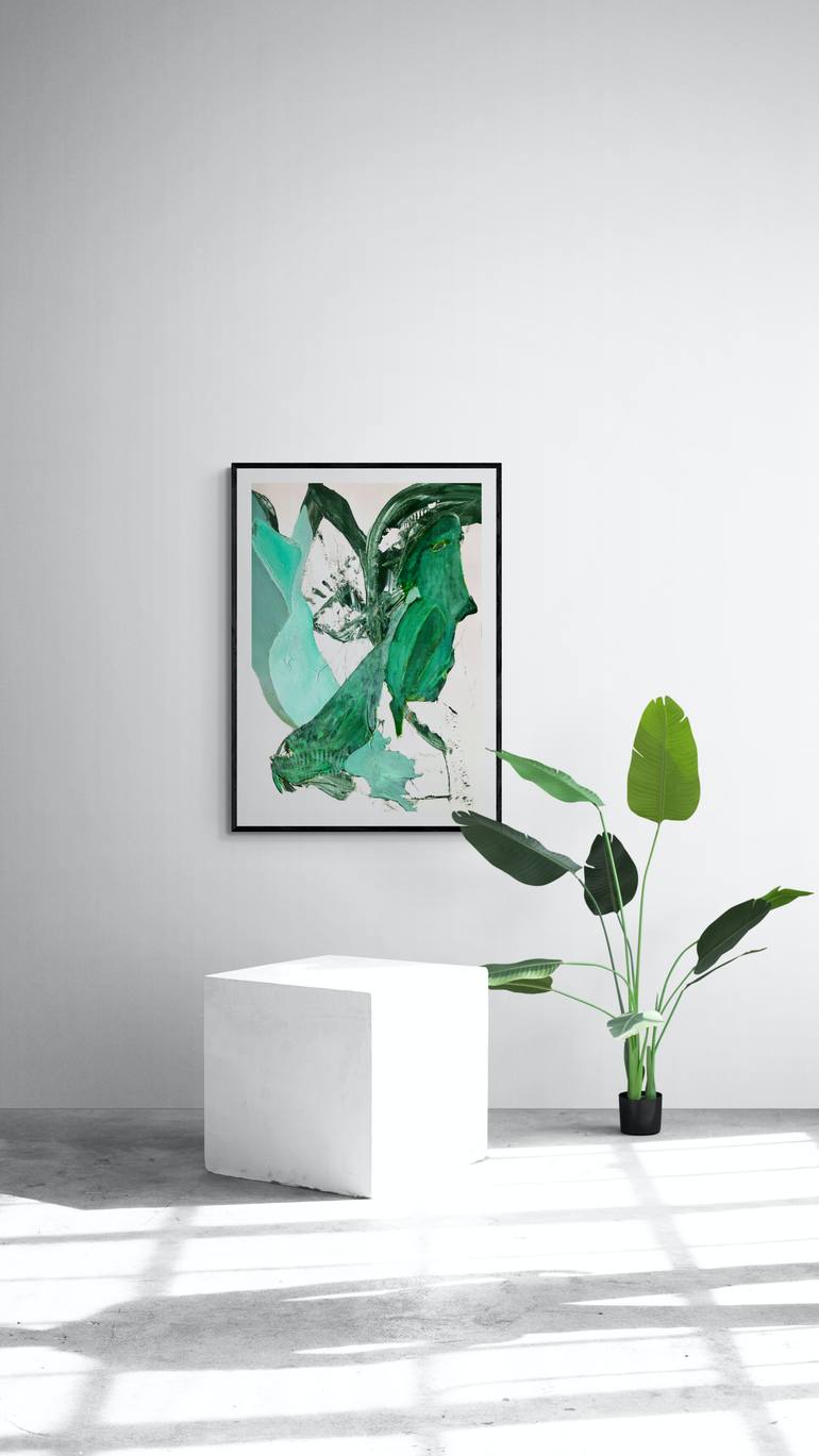 Original Abstract Expressionism Nature Painting by Aurelija Werger