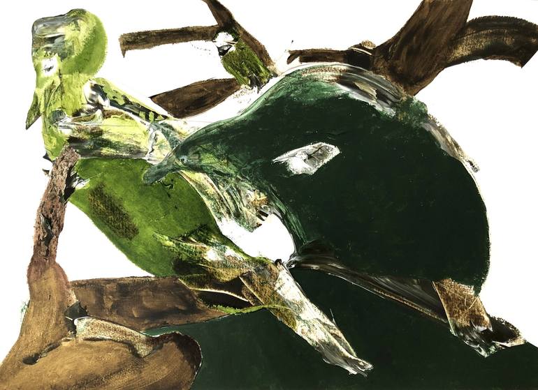 Original Abstract Expressionism Animal Paintings by Aurelija Werger