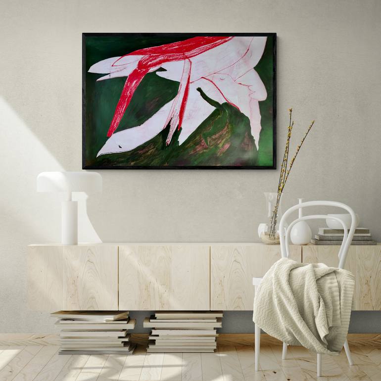 Original Abstract Nature Painting by Aurelija Werger
