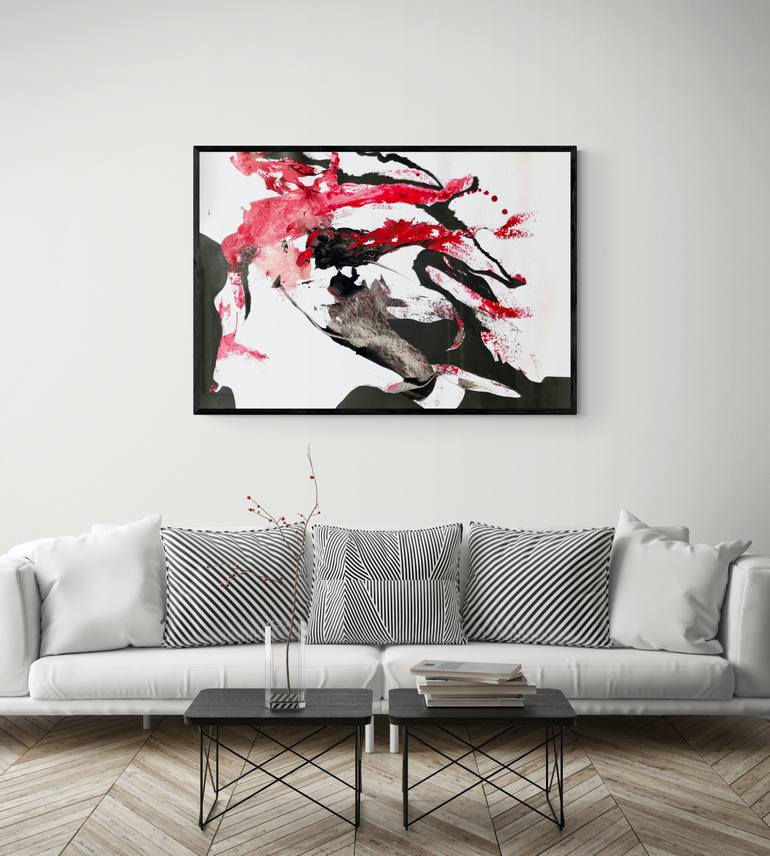 Original Abstract Expressionism Abstract Painting by Aurelija Werger