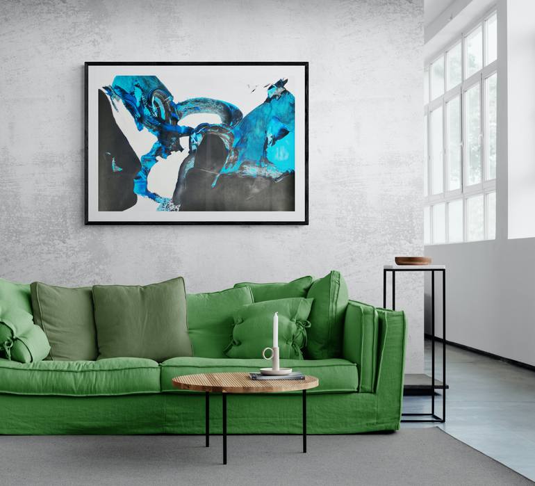 Original Abstract Expressionism Abstract Painting by Aurelija Werger