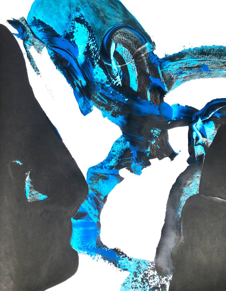 Original Abstract Expressionism Abstract Painting by Aurelija Werger