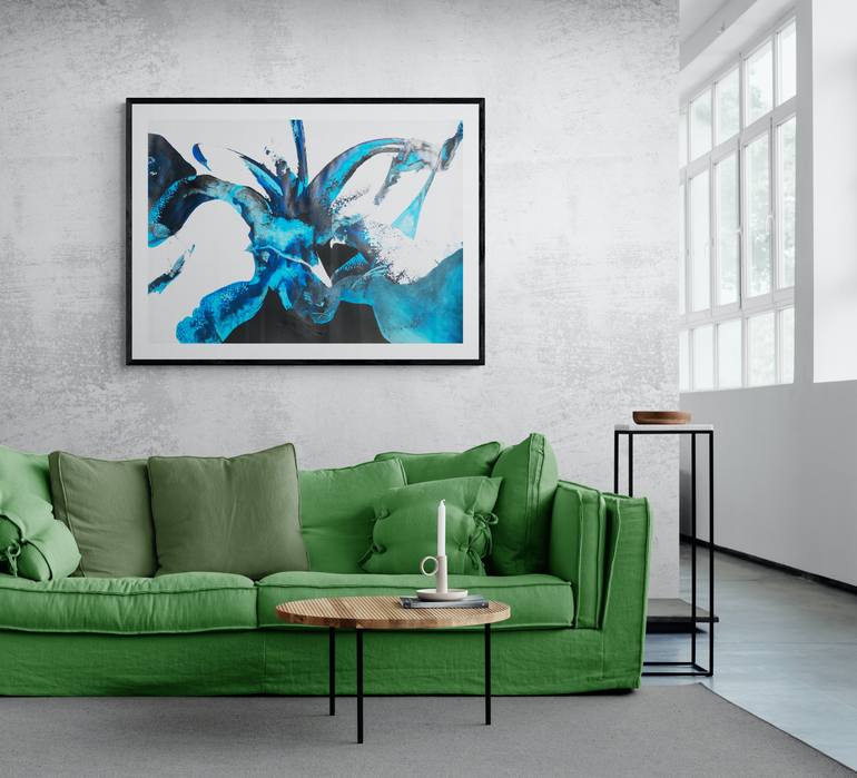 Original Abstract Expressionism Abstract Painting by Aurelija Werger
