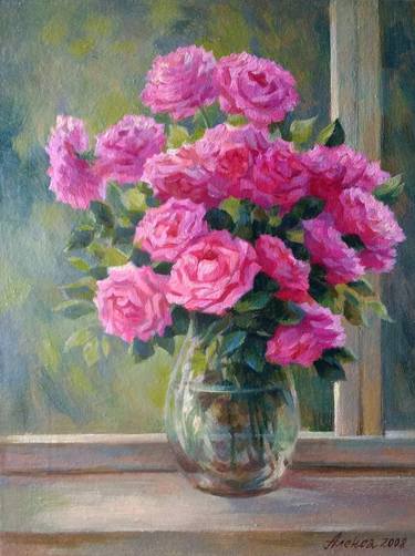 Original Impressionism Floral Paintings by Aleksa Assembler